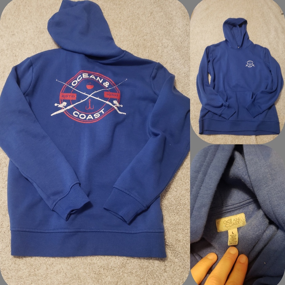 EUC OCEAN & COAST hoodie. Size youth L